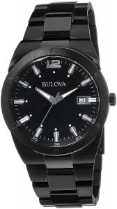 Bulova Men's 98B234 Classic Analog Display Japanese Quartz Black Watch