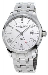 Frederique Constant Geneve Classics Index GMT FC-350S5B6B Automatic Mens Watch Second Time Zone