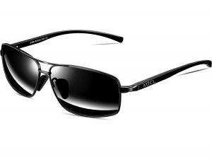 ATTCL Men's Sunglasses Rectangular Driving Polarized Al-Mg metal Frame Superlight