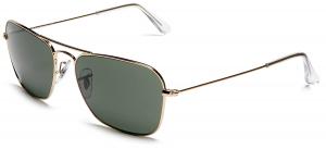 Ray-Ban CARAVAN - ARISTA Frame CRYSTAL GREEN Lenses 55mm Non-Polarized