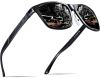 ATTCL Men's Hot Retro Metal Frame Driving Polarized Wayfarer Sunglasses Al-Mg Metal Frame Ultra Light