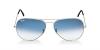 RAY-BAN RB 3025 AVIATOR SUNGLASSES (58 mm, 003/3F SILVER CRYSTAL WHITE/GRADIENT BLUE)