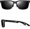 ATTCL Men's Hot Retro Driving Polarized Wayfarer Sunglasses Al-Mg Metal Frame Ultra Light