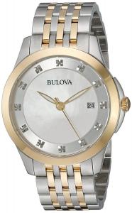 Đồng hồ Bulova 98P161 Women's 36mm Classic Diamond Two-Tone Stainless Steel Bracelet Watch