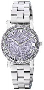 Michael Kors Watches Womens Norie Stainless-Steel and Lavender Pave Watch