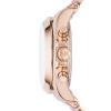 Michael Kors Watches Womens Bradshaw Rose Gold-Tone and Pale Pink Silicone Watch
