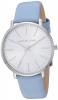 Michael Kors Watches Womens Stainless-Steel and Pale Blue Leather Pyper Watch