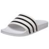 adidas Men's Adilette Sport Slide,White/Black,7 D(M) US