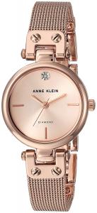 Anne Klein Women's AK/3003 Diamond-Accented Bracelet Watch