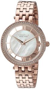 Đồng hồ Caravelle New York Women's Quartz Stainless Steel Casual Watch, Color:Rose Gold-Toned (Model: 44L171)