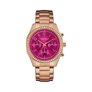 Đồng hồ Caravelle New York Women's Quartz Stainless Steel Casual Watch, Color:Rose Gold-Toned (Model: 44L223)