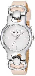 Đồng hồ Anne Klein Women's AK/2631SVLP Silver-Tone and Light Pink Leather Strap Watch