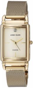 Đồng hồ AK/2970CHGB Anne Klein Women's Diamond-Accented Gold-Tone Mesh Bracelet Watch