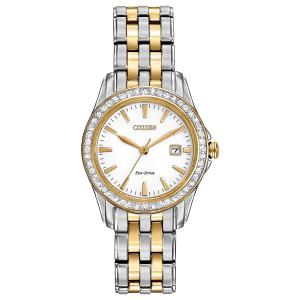 Đồng hồ Citizen Women's Eco-Drive Silhouette Crystal watch with Date, EW1908-59A