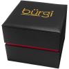 Burgi Women's BUR227 Swarovski Colored Crystal & Diamond Accented Leather Strap Watch Packed in a Beautiful Gift Box