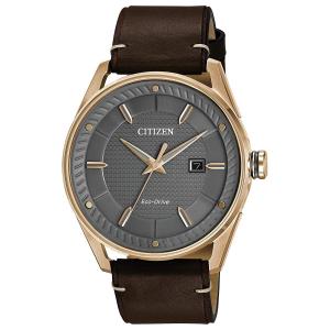 Đồng hồ Citizen Men's Eco-Drive Leather Strap Watch, BM6983-00H