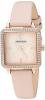Đồng hồ Armitron Women's 75/5597RMRGBH Swarovski Crystal Accented Rose Gold-Tone and Blush Pink Leather Strap Watch