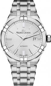 Đồng hồ Maurice Lacroix Men's Aikon Automatic 42 mm Watch | Silver AI6008-SS002-130-1