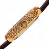 Đồng hồ Burgi Women's BUR227 Swarovski Colored Crystal & Diamond Accented Leather Strap Watch màu nâu
