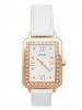 Đồng hồ GUESS Factory Women's White and Rose Gold-Tone Analog Watch U0841L5M