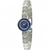 Caravelle by Bulova 43L122 Women's Round Clear Crystal Beveled Blue Lens Watch