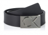 Dây lưng Calvin Klein Men's 38mm Flat Strap Smooth, Matte Leather Belt	75452-BLK	