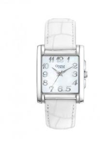 Đồng hồ nữ Caravelle by Bulova Women's Square Analog Mother of Pearl Leather Watch 43L134