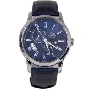 Đồng hồ Orient Sun and Moon Gen 3 Automatic Blue Leather Men's Watch AK00005D