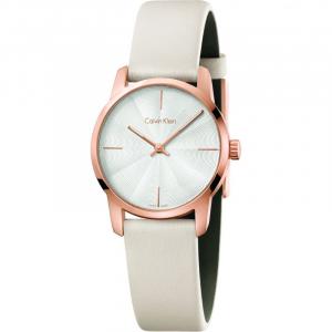Đồng hồ Calvin Klein City Quartz Beige Dial Ladies Watch K2G236X6